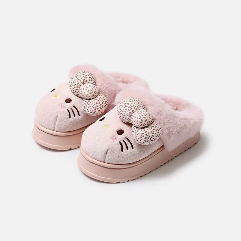 Chaussons Hello Kitty en fourrure ultra confort
